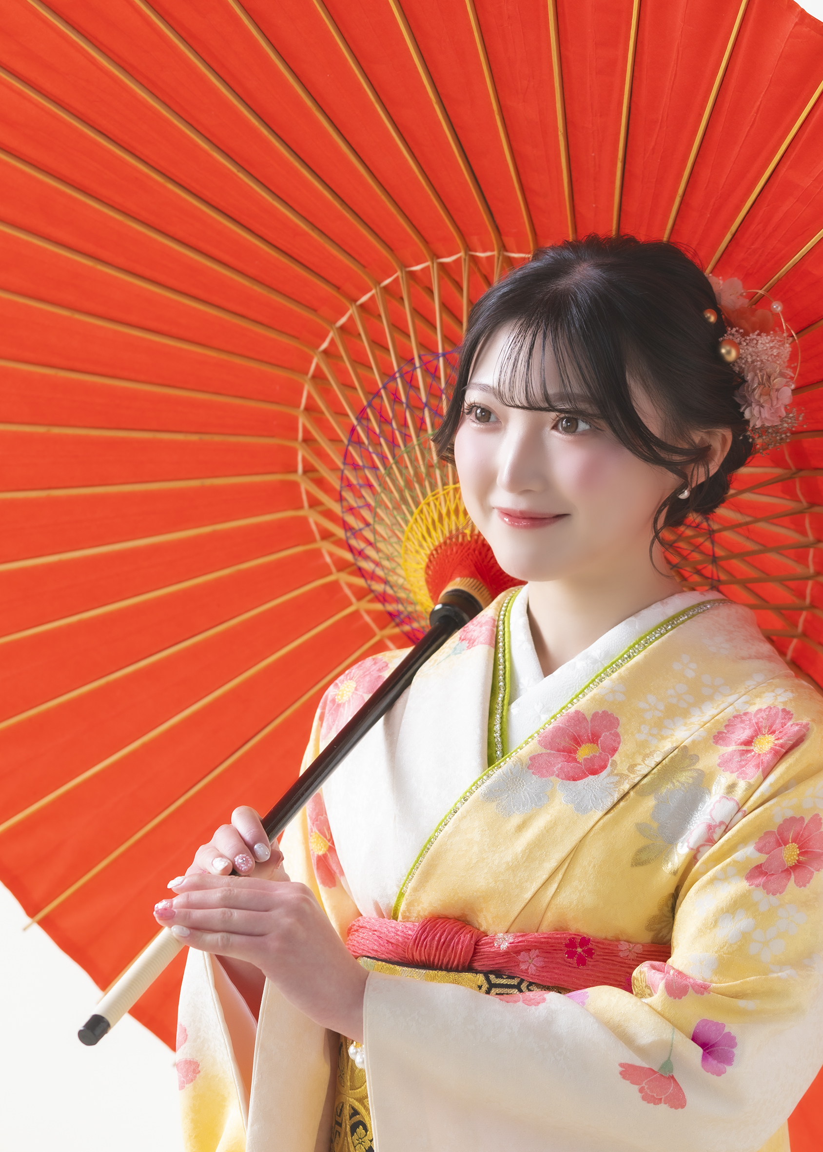 振袖とドレスでご成人前撮り